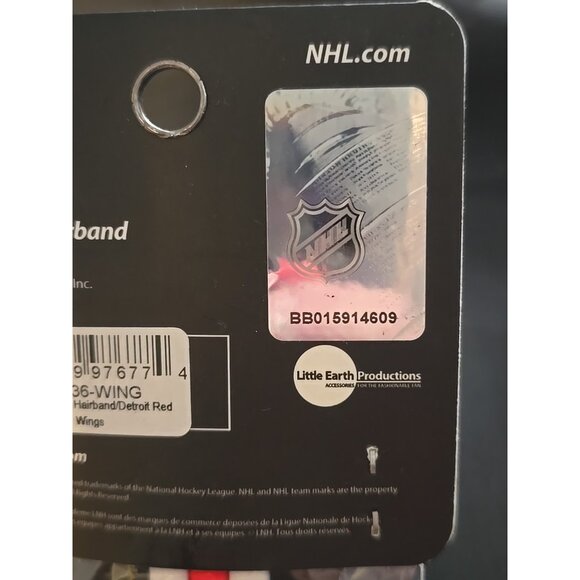 Detroit Red Wings Elastic Headband With Charms NEW - Picture 6 of 7